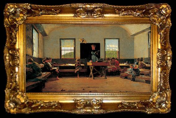 framed  Winslow Homer The Country School, ta009-2